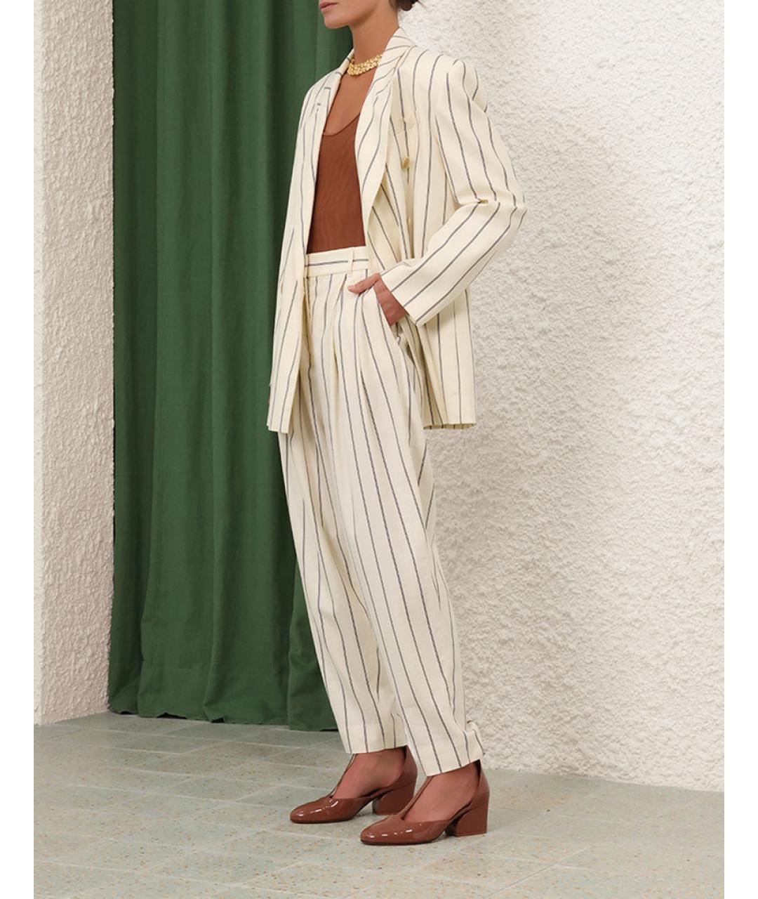 ZIMMERMANN Бежевый жакет/пиджак, фото 3