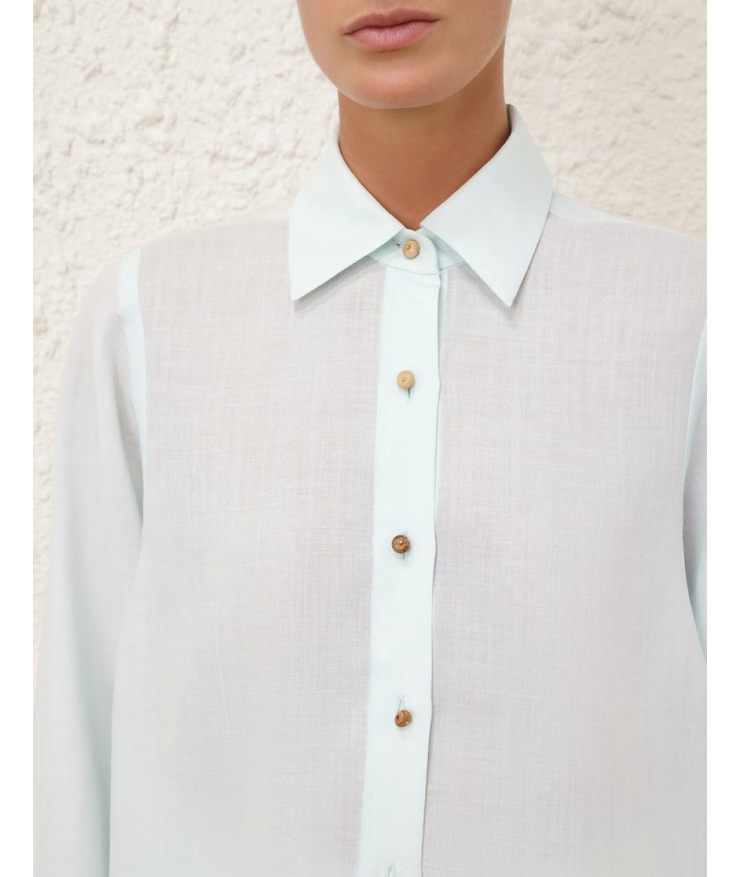 ZIMMERMANN Голубая рубашка, фото 5