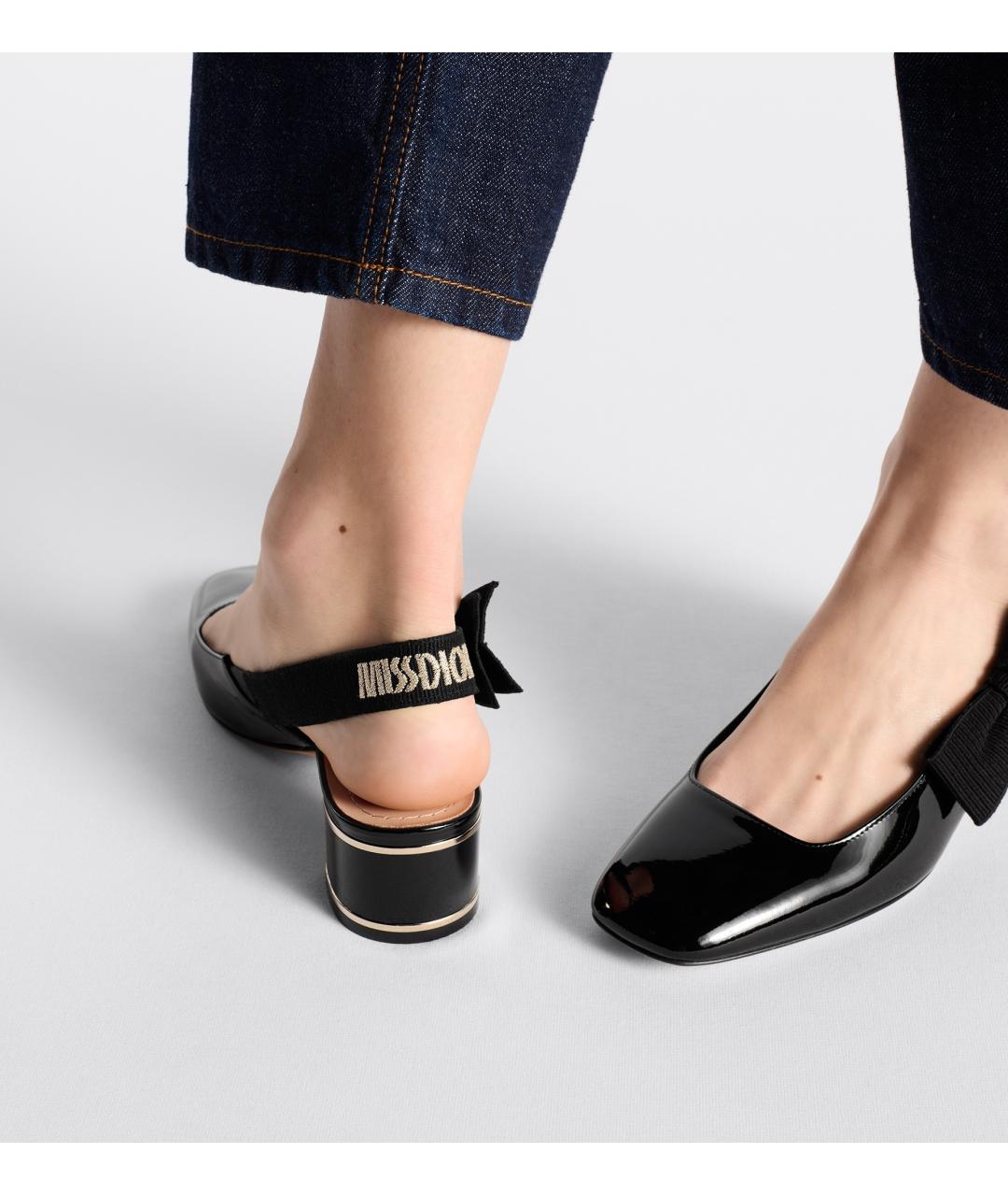 CHRISTIAN DIOR Черные туфли из лакированной кожи, фото 5