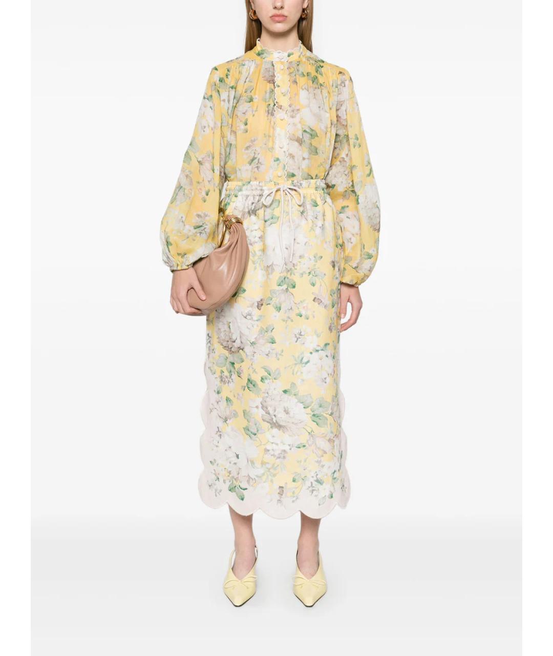 ZIMMERMANN Желтая блузы, фото 2