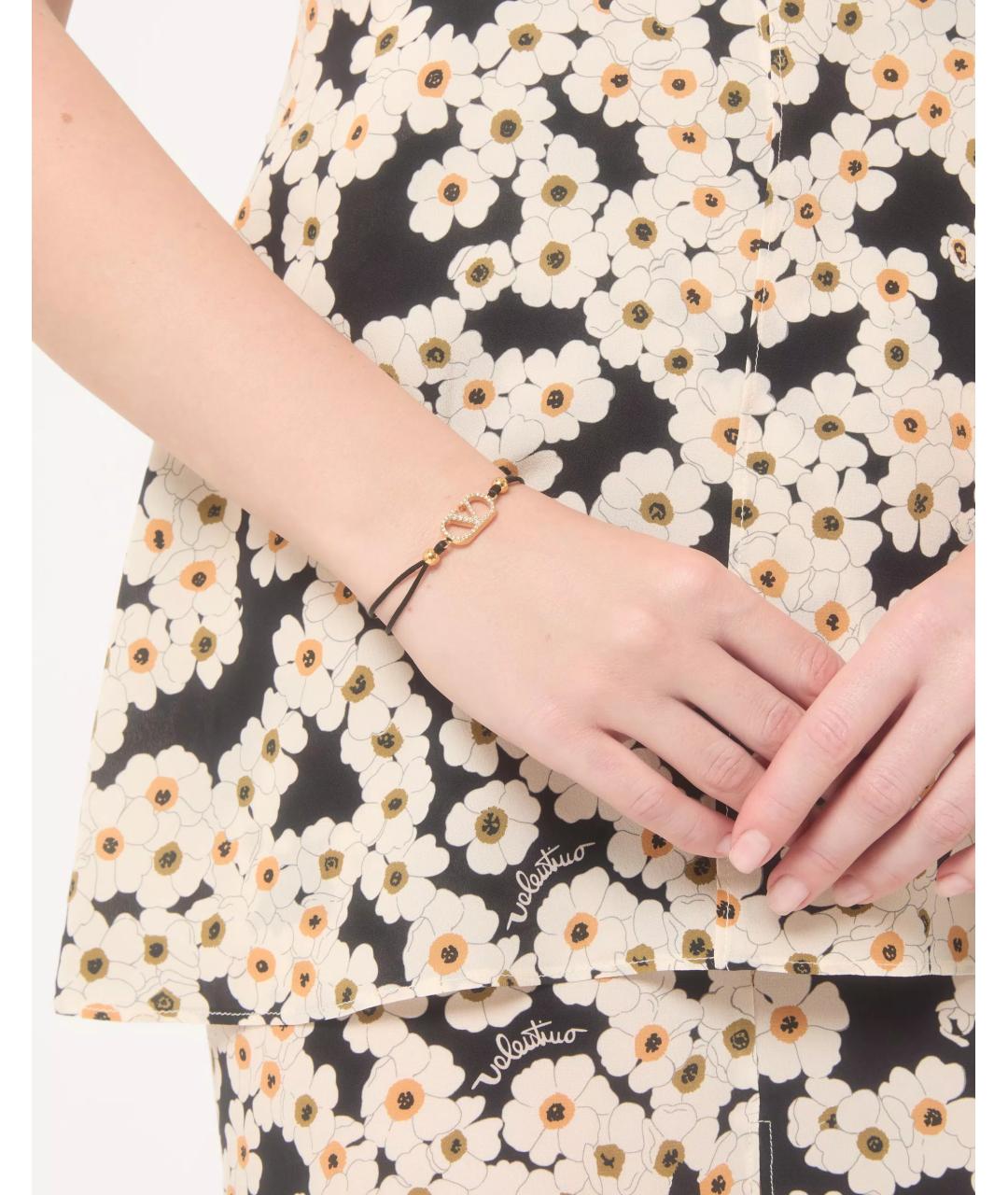 VALENTINO Черный браслет, фото 4