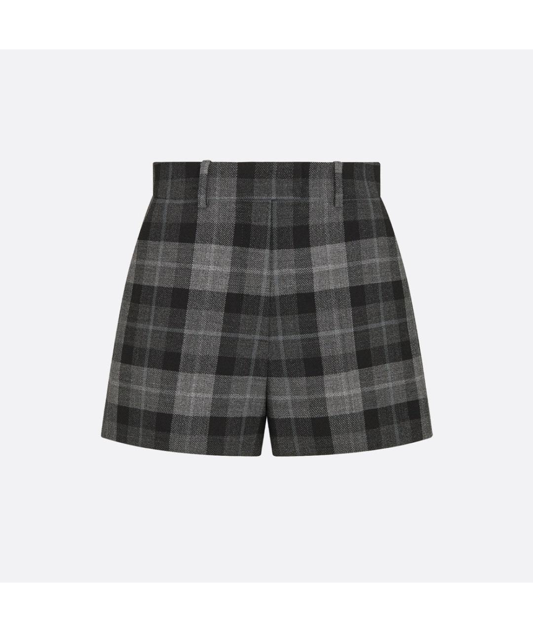 CHRISTIAN DIOR Серые шерстяные шорты, фото 3