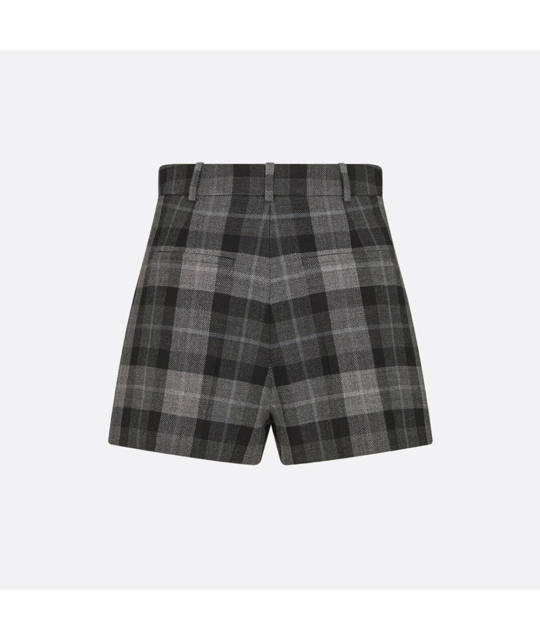 CHRISTIAN DIOR Серые шерстяные шорты, фото 2