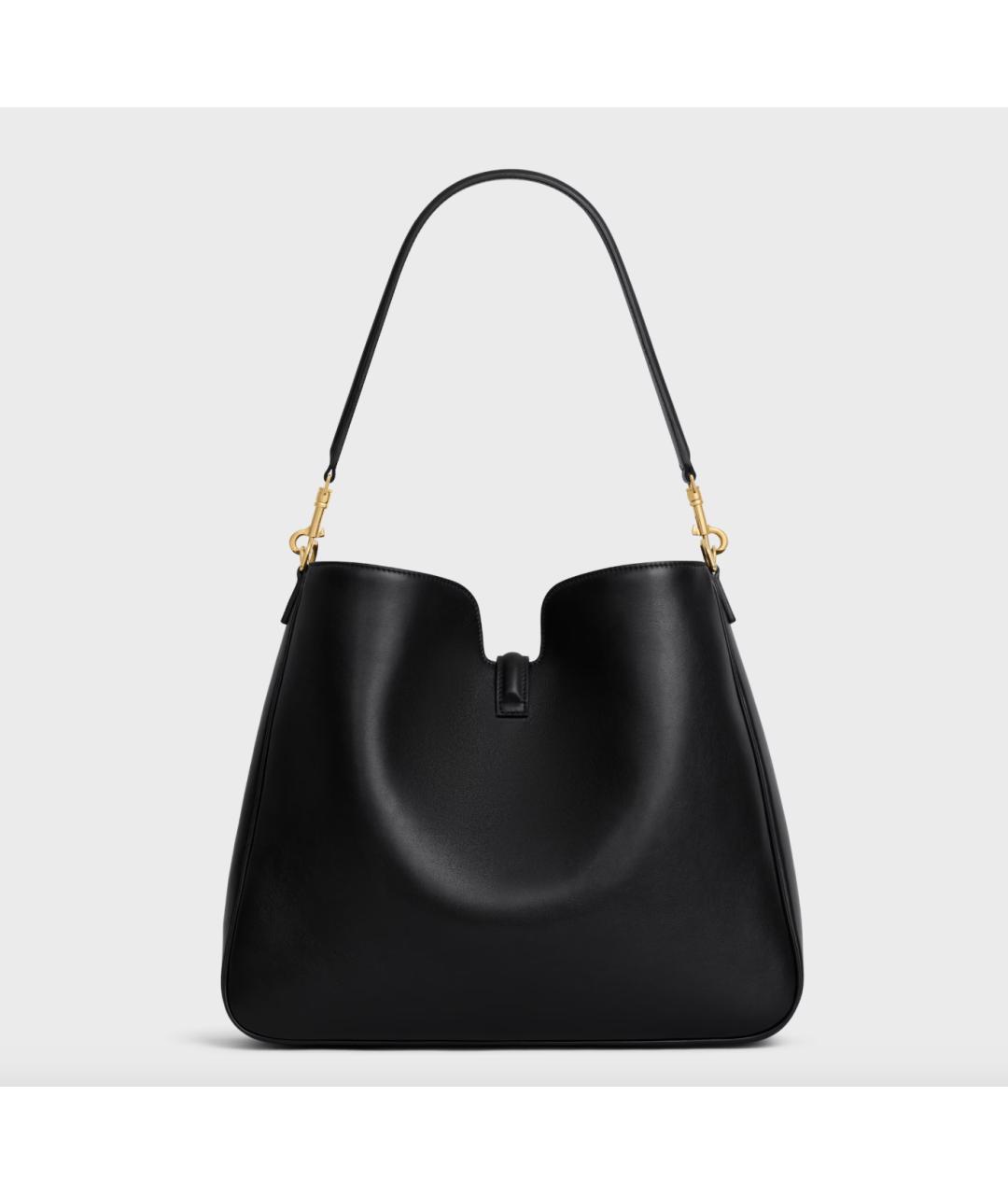 CELINE Черная кожаная сумка через плечо, фото 4