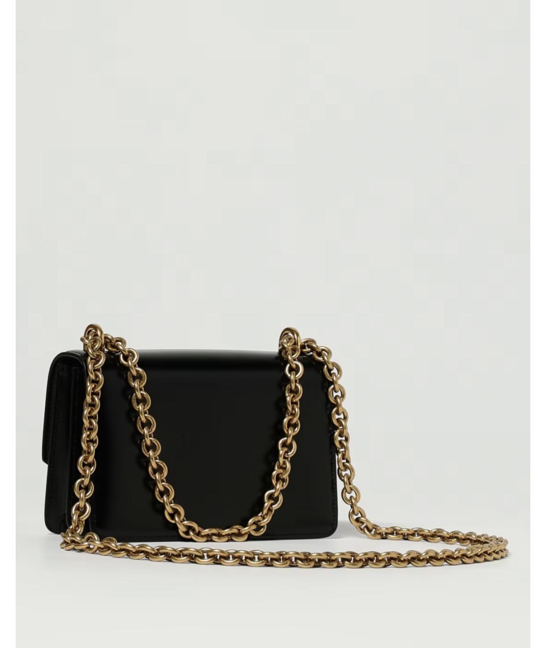 VALENTINO Черная кожаная сумка через плечо, фото 3