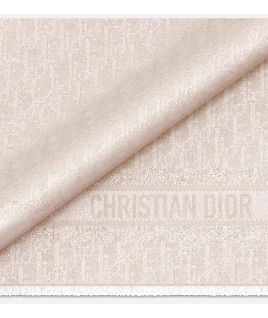 CHRISTIAN DIOR Бежевый шарф, фото 2