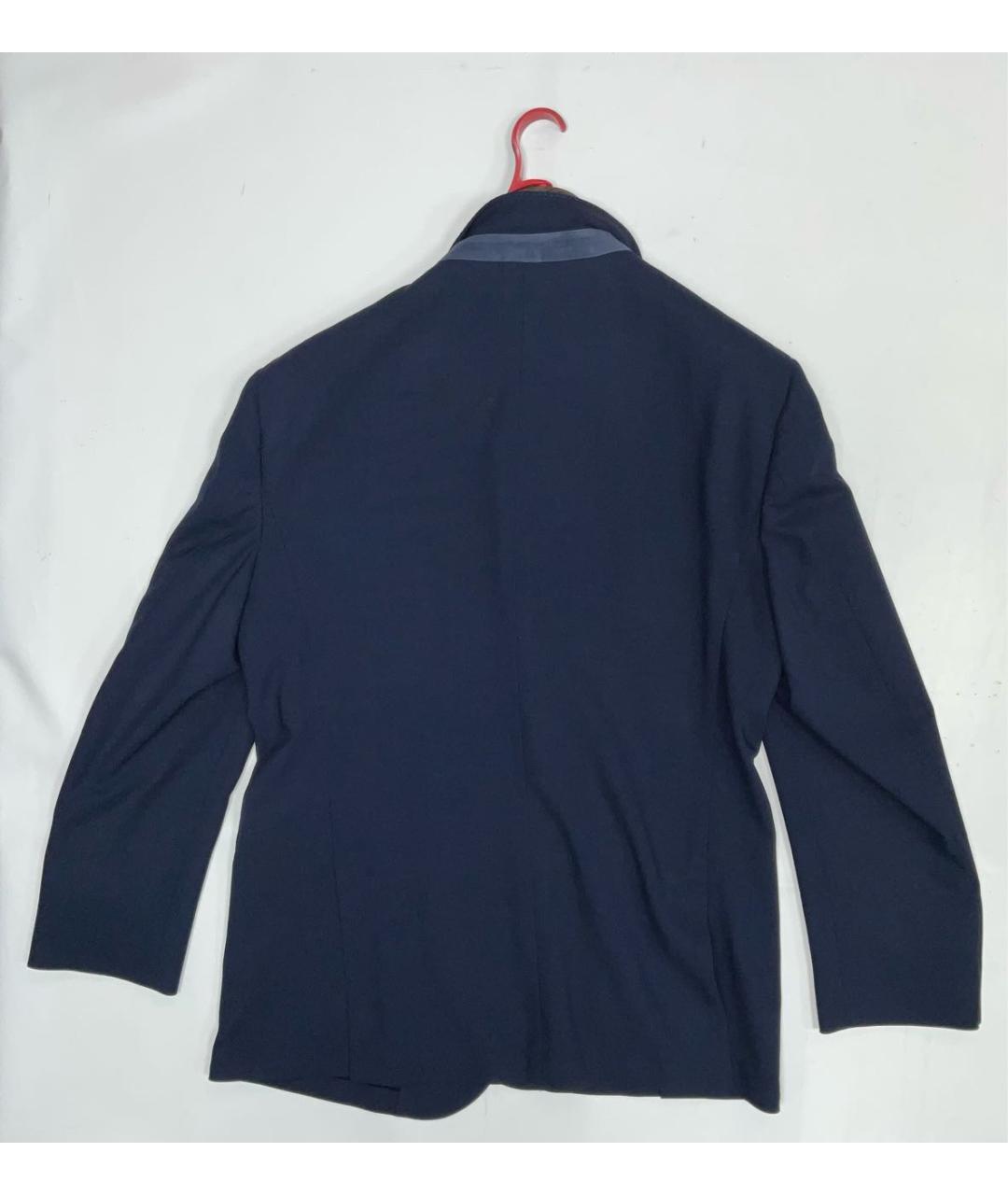 LORO PIANA Синий шерстяной пиджак, фото 3