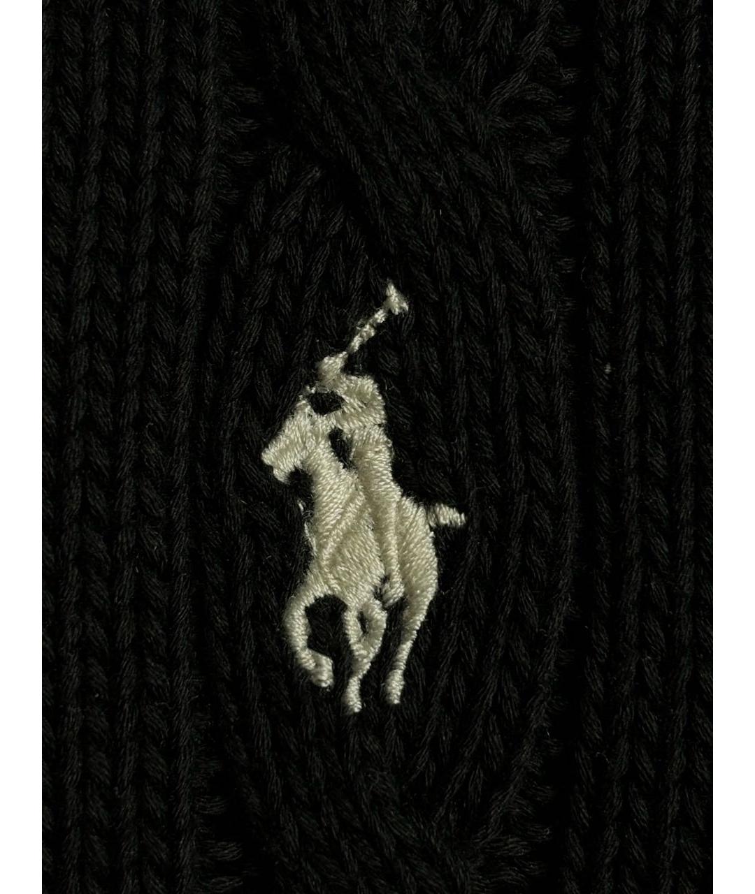 POLO RALPH LAUREN Черный хлопковый джемпер / свитер, фото 4