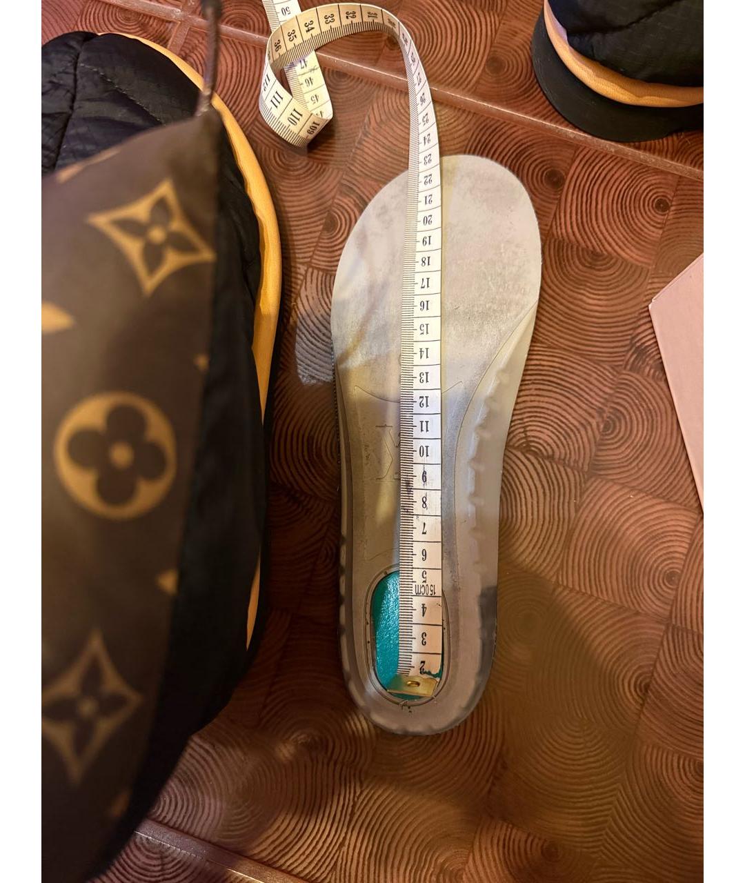 LOUIS VUITTON Черные текстильные полусапоги, фото 6