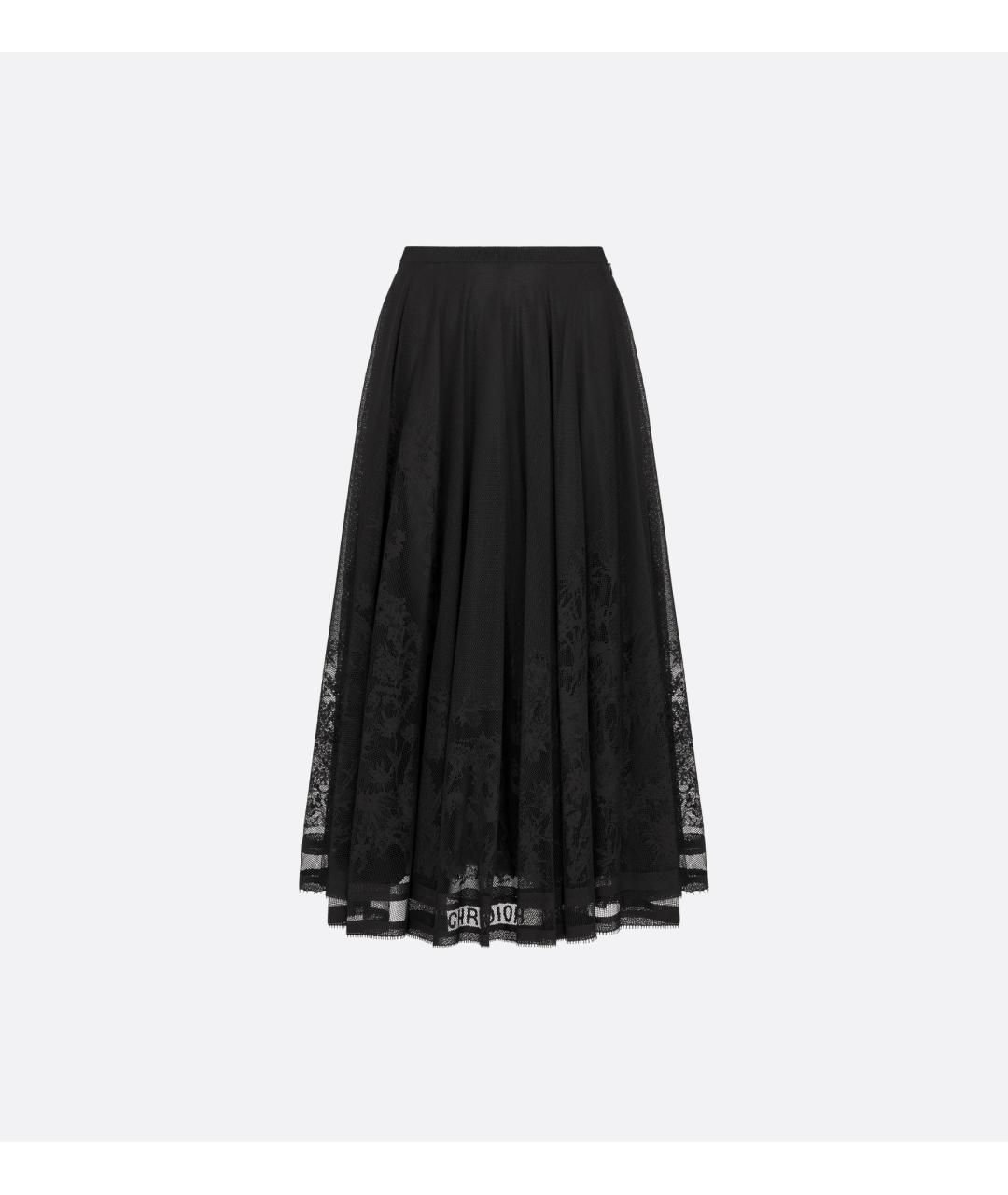 CHRISTIAN DIOR Черная юбка миди, фото 3