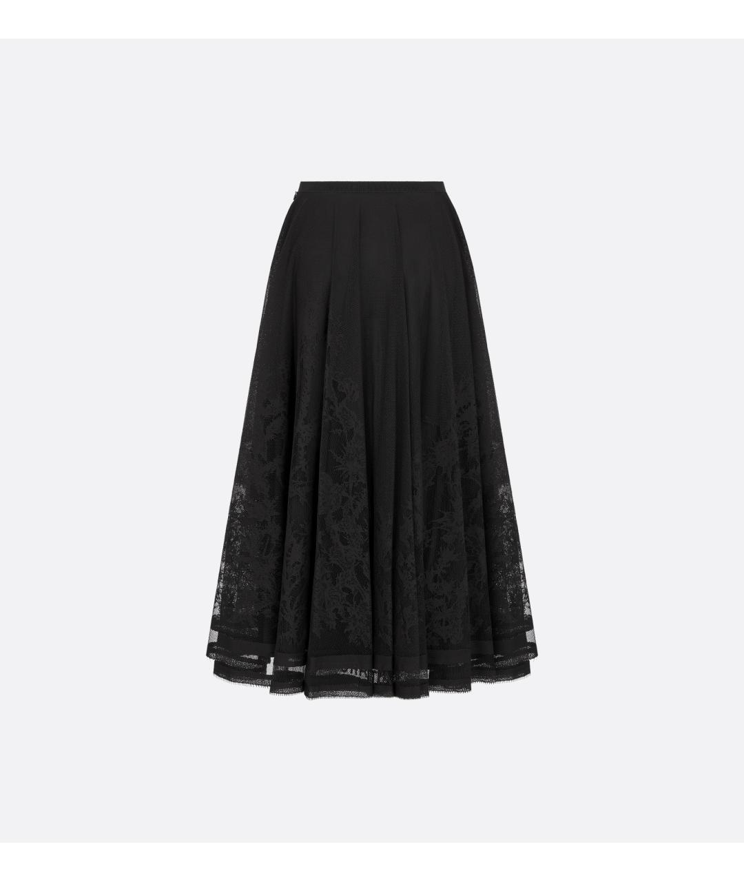 CHRISTIAN DIOR Черная юбка миди, фото 2
