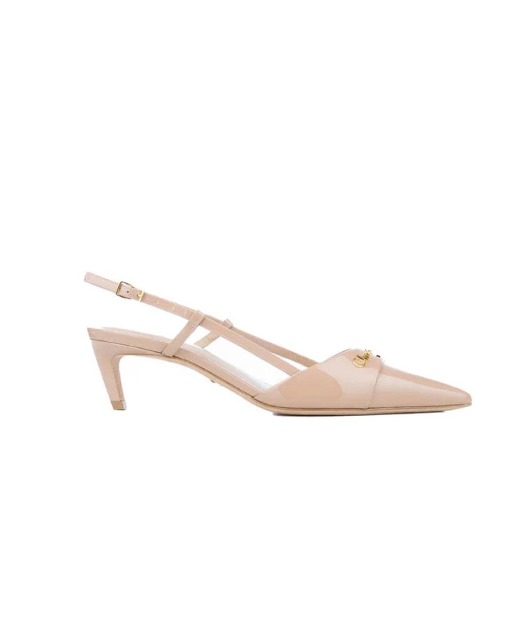 CHRISTIAN DIOR Розовые кожаные туфли, фото 1