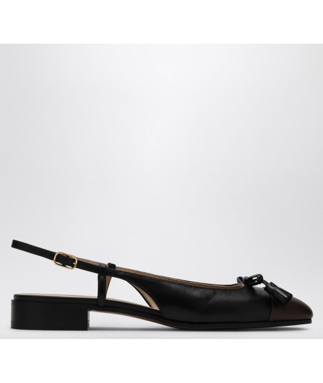 VALENTINO Черные кожаные туфли, фото 6