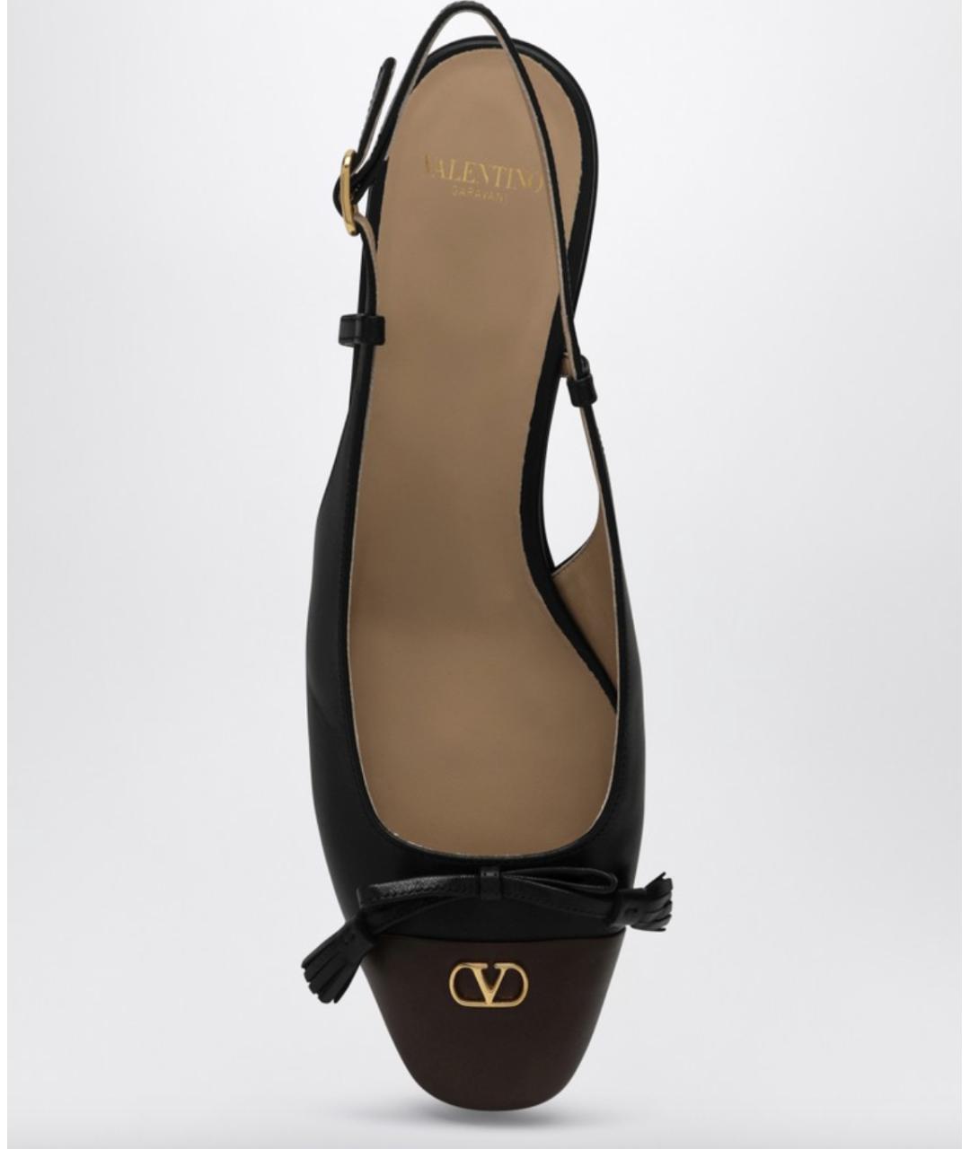 VALENTINO Черные кожаные туфли, фото 3