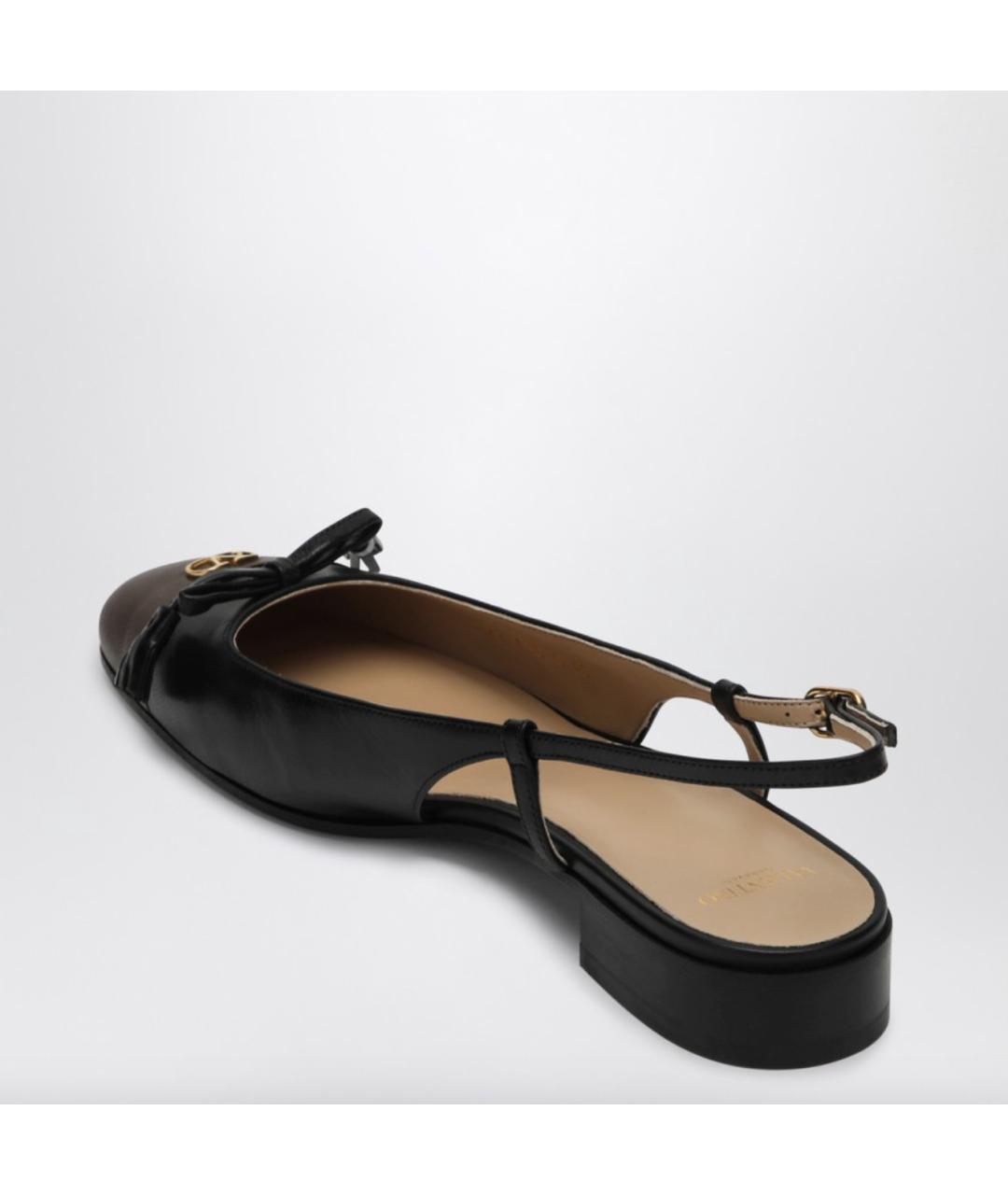 VALENTINO Черные кожаные туфли, фото 4