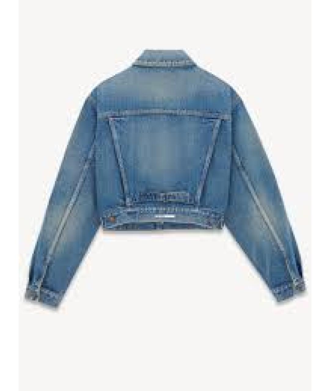 SAINT LAURENT Синяя деним куртка, фото 2