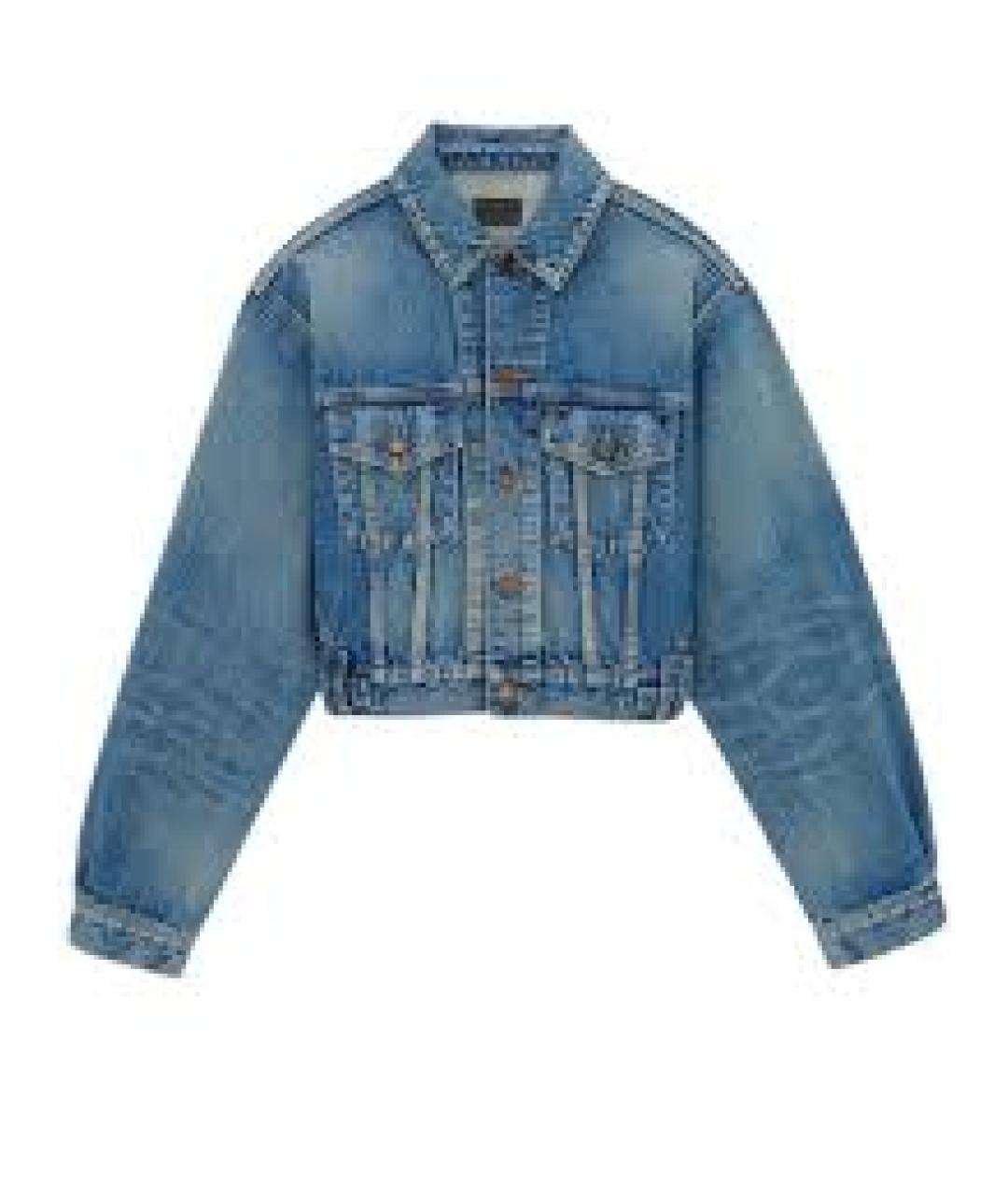 SAINT LAURENT Синяя деним куртка, фото 1