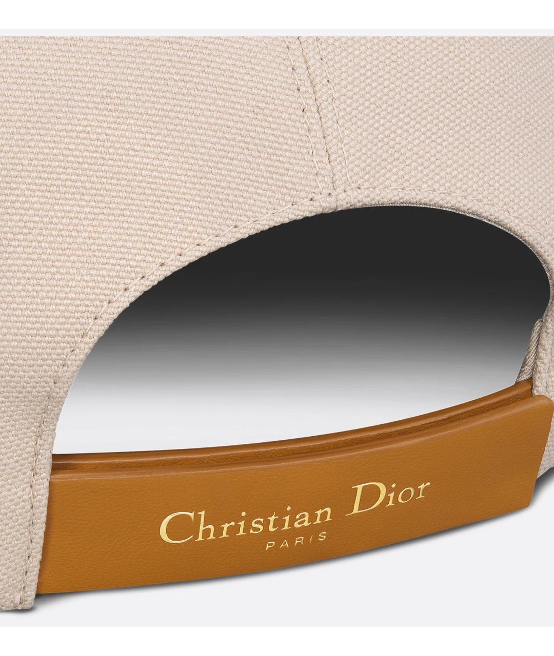 CHRISTIAN DIOR Бежевая хлопковая кепка, фото 4