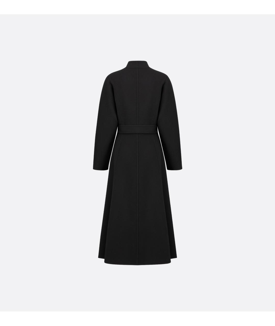 CHRISTIAN DIOR Черное шерстяное пальто, фото 2