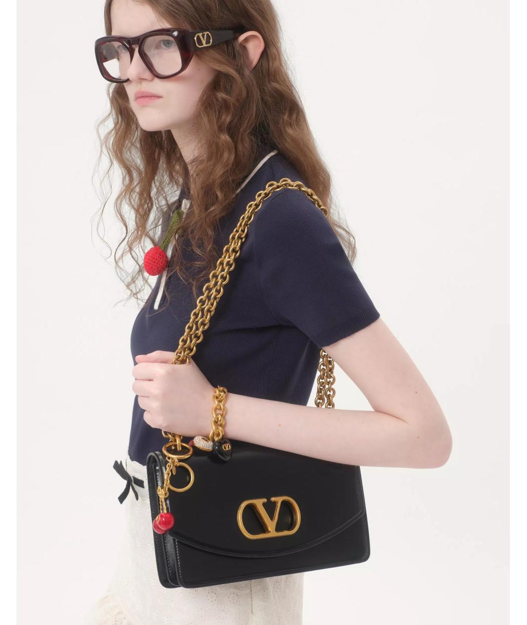 VALENTINO Темно-синий хлопковый джемпер / свитер, фото 3