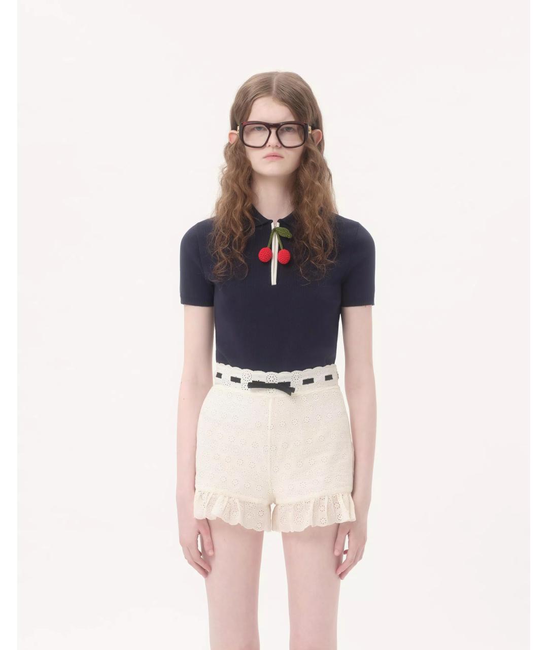 VALENTINO Темно-синий хлопковый джемпер / свитер, фото 5