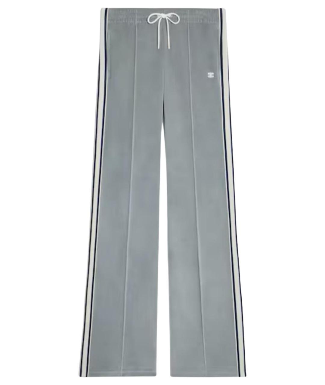 CELINE Серые прямые брюки, фото 1