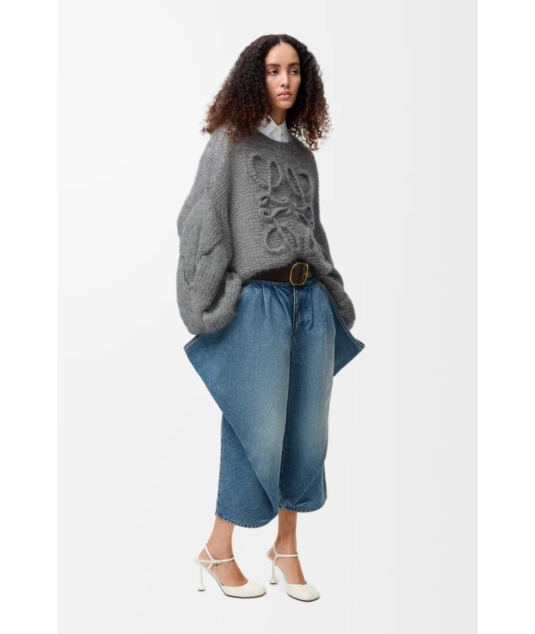 LOEWE Серый джемпер / свитер, фото 2