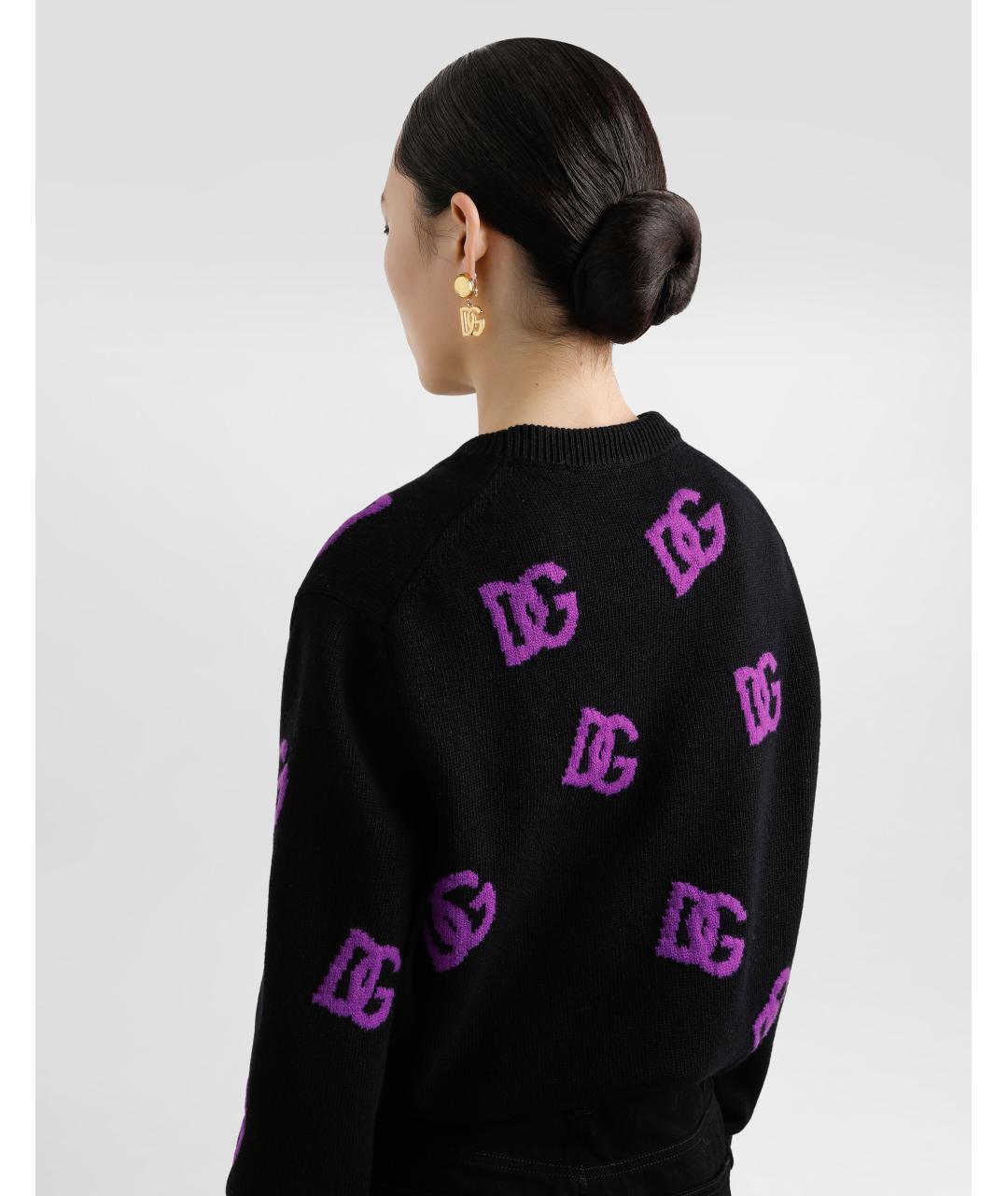 DOLCE&GABBANA Черный шерстяной джемпер / свитер, фото 5
