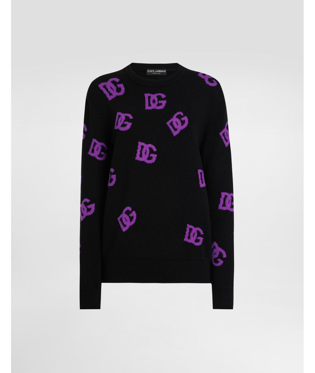 DOLCE&GABBANA Черный шерстяной джемпер / свитер, фото 6