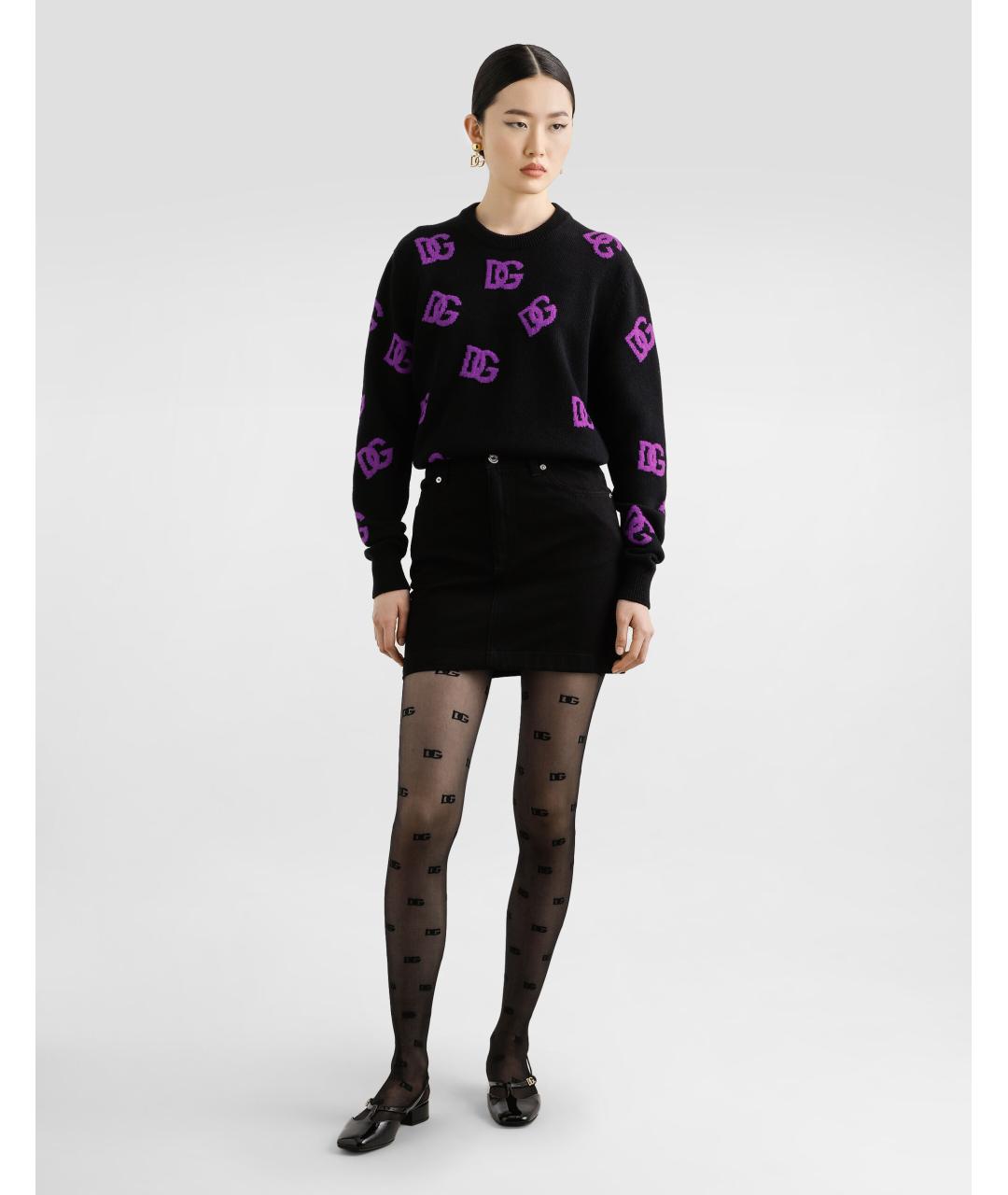 DOLCE&GABBANA Черный шерстяной джемпер / свитер, фото 2