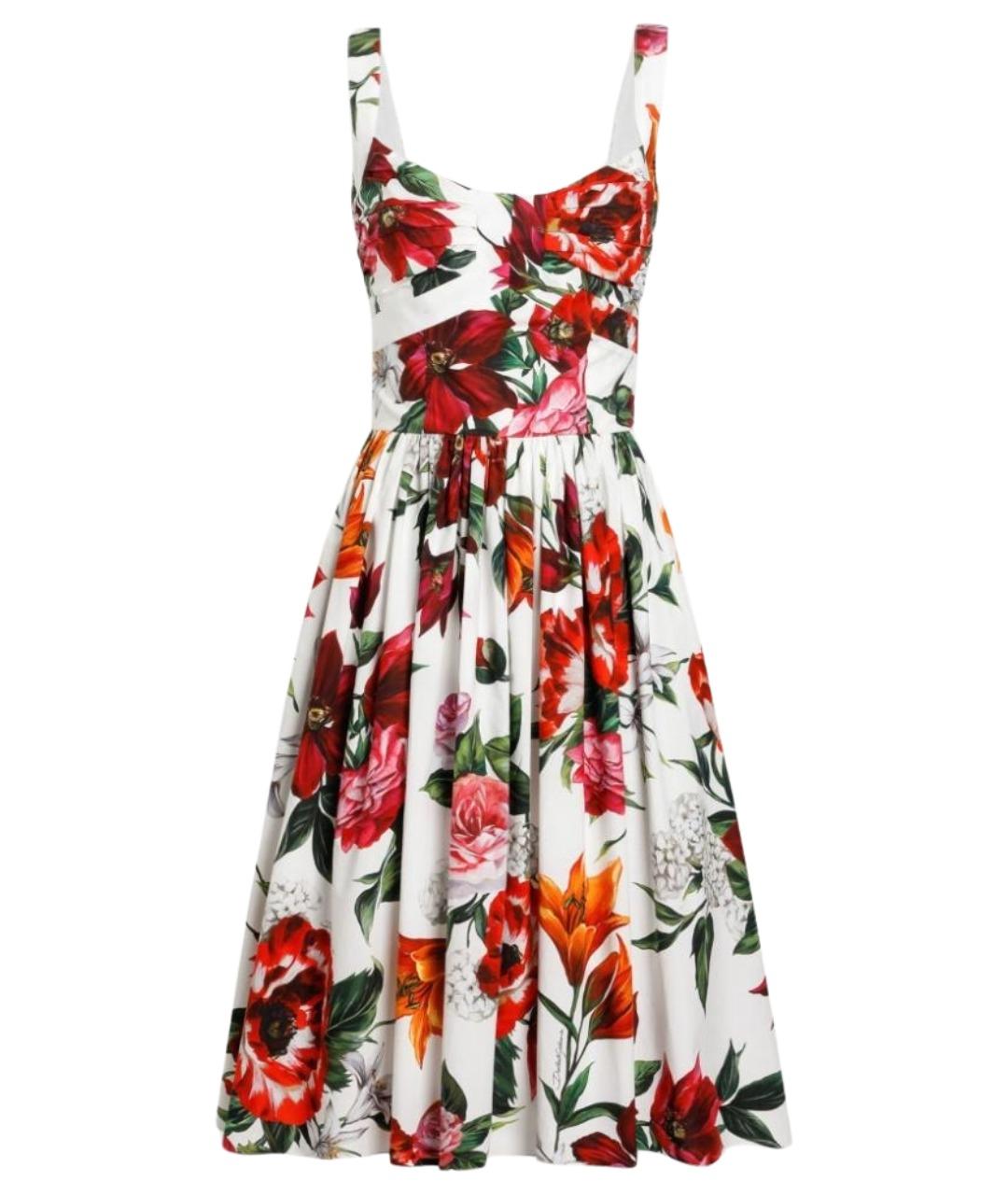 DOLCE&GABBANA Мульти хлопковый сарафан, фото 1