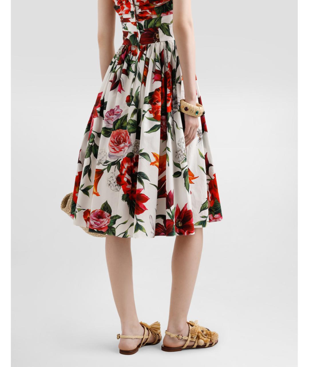 DOLCE&GABBANA Мульти хлопковый сарафан, фото 5