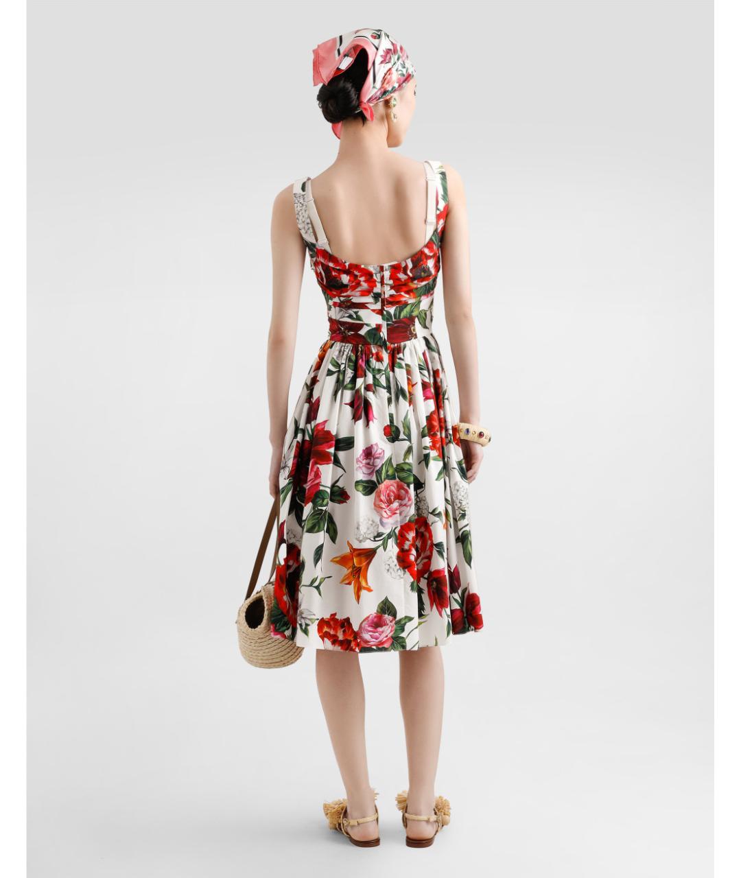 DOLCE&GABBANA Мульти хлопковый сарафан, фото 3