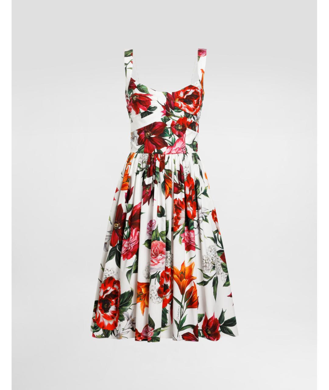 DOLCE&GABBANA Мульти хлопковый сарафан, фото 6