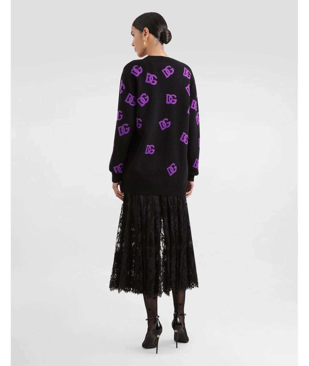 DOLCE&GABBANA Черный шерстяной кардиган, фото 3