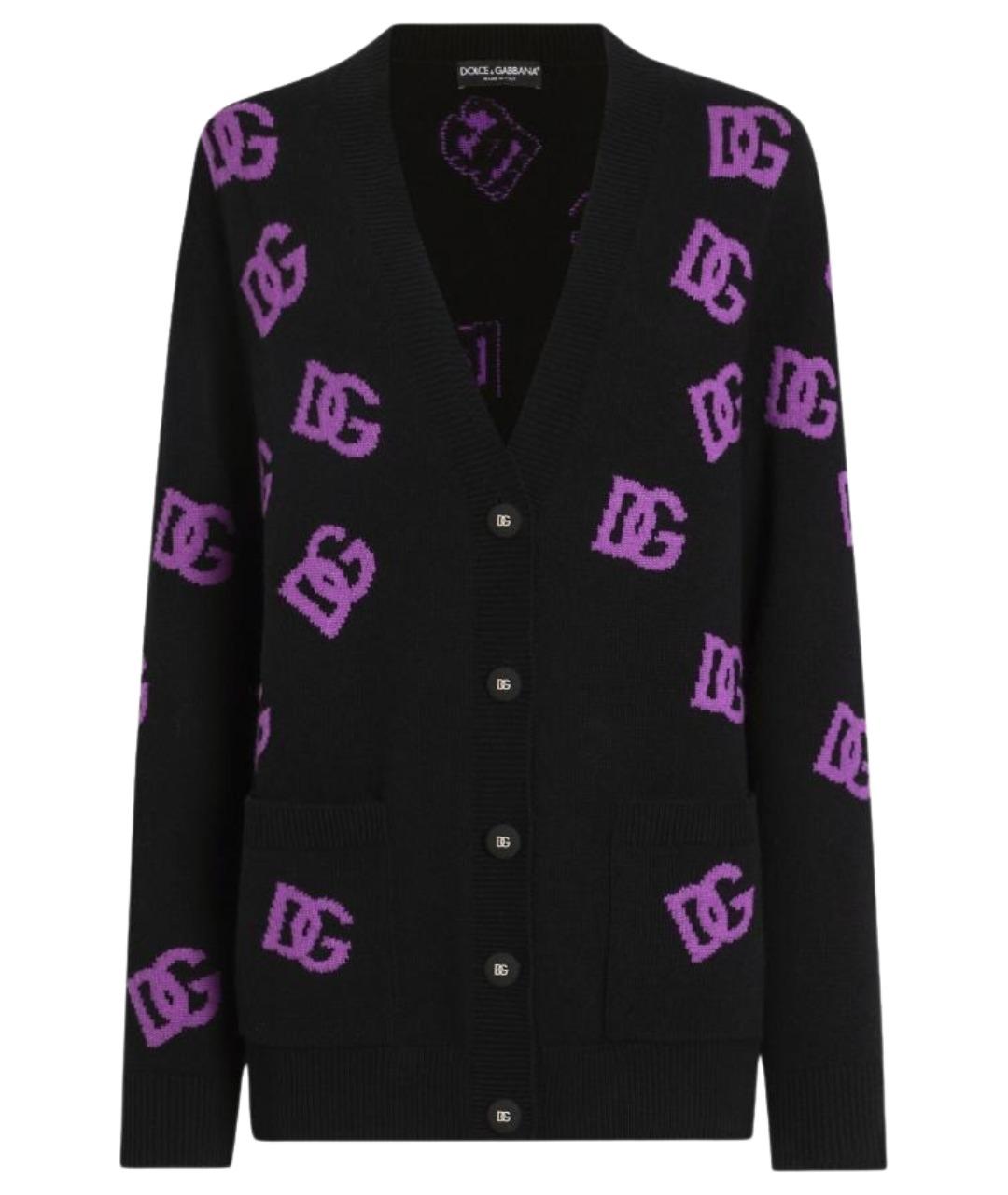 DOLCE&GABBANA Черный шерстяной кардиган, фото 1