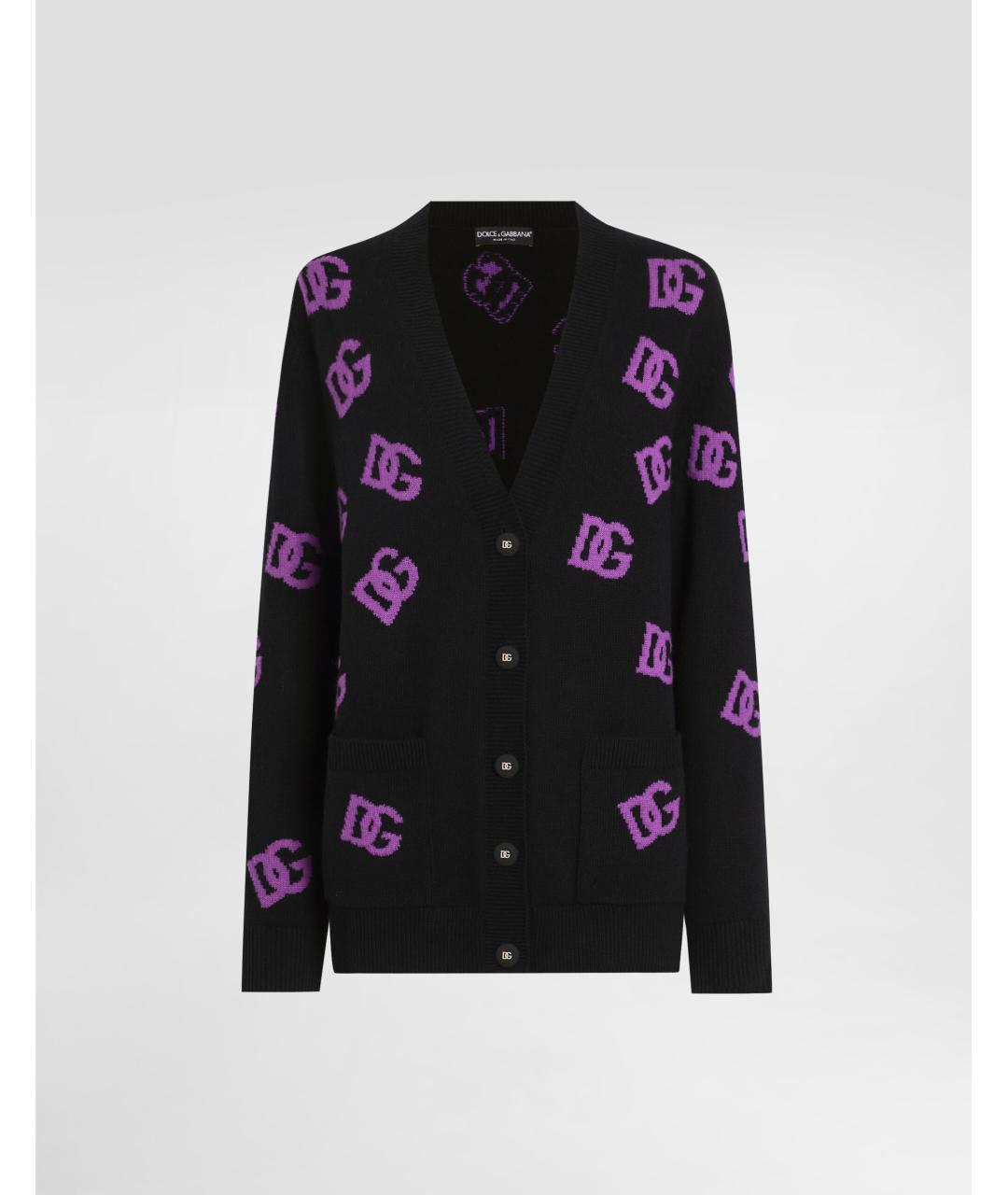 DOLCE&GABBANA Черный шерстяной кардиган, фото 6