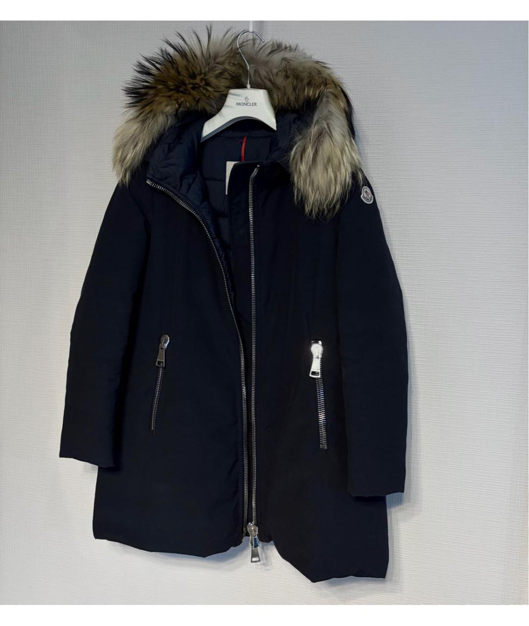 MONCLER Темно-синяя парка, фото 8