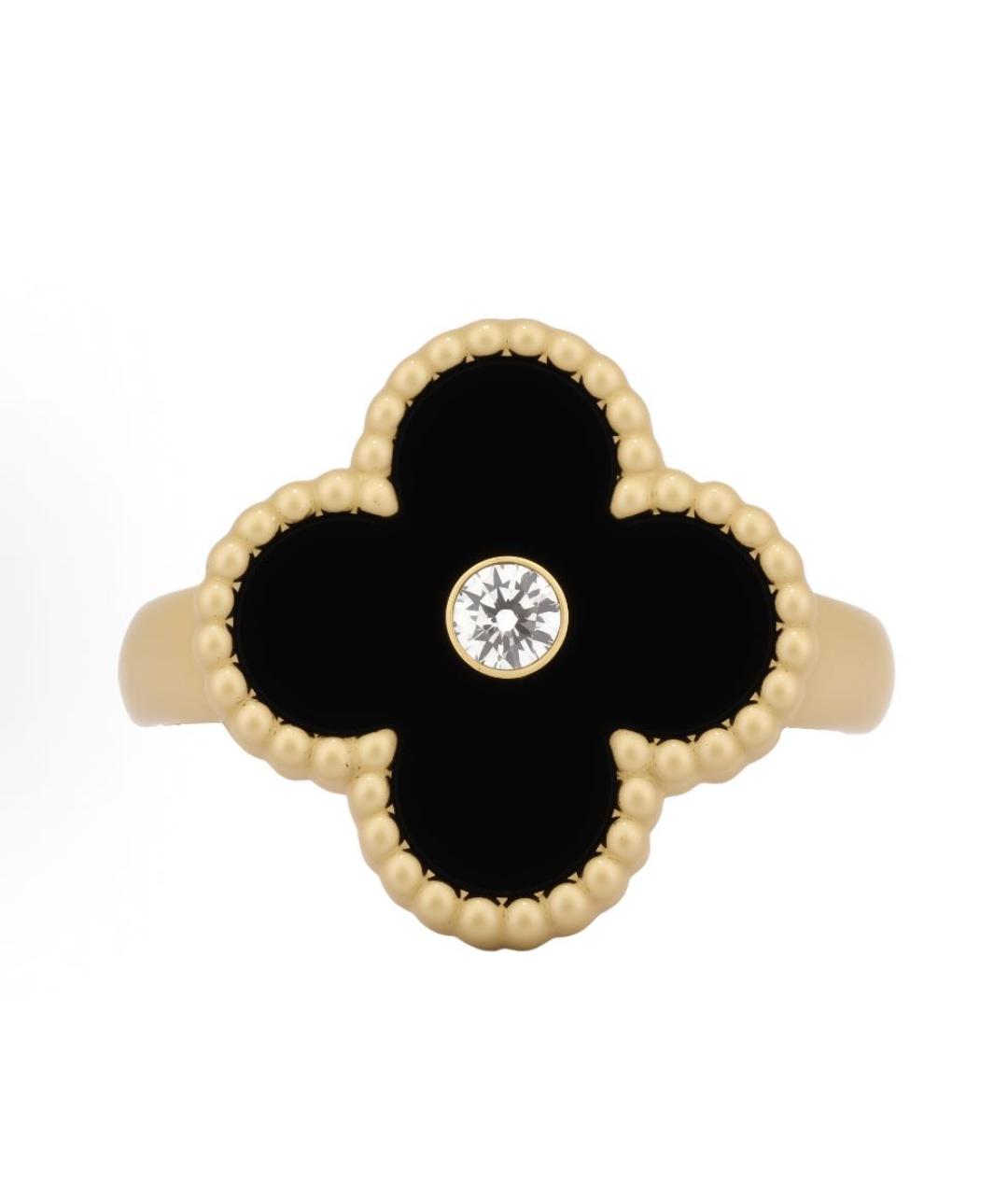 VAN CLEEF & ARPELS Черное кольцо из желтого золота, фото 3