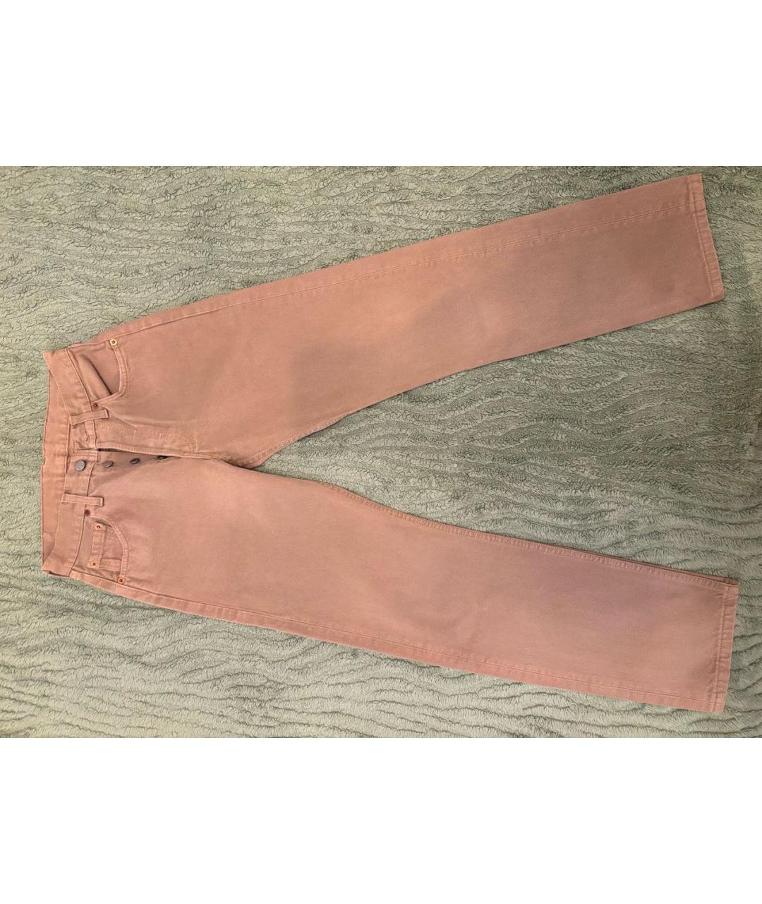 LEVI'S Бежевые хлопковые прямые джинсы, фото 6
