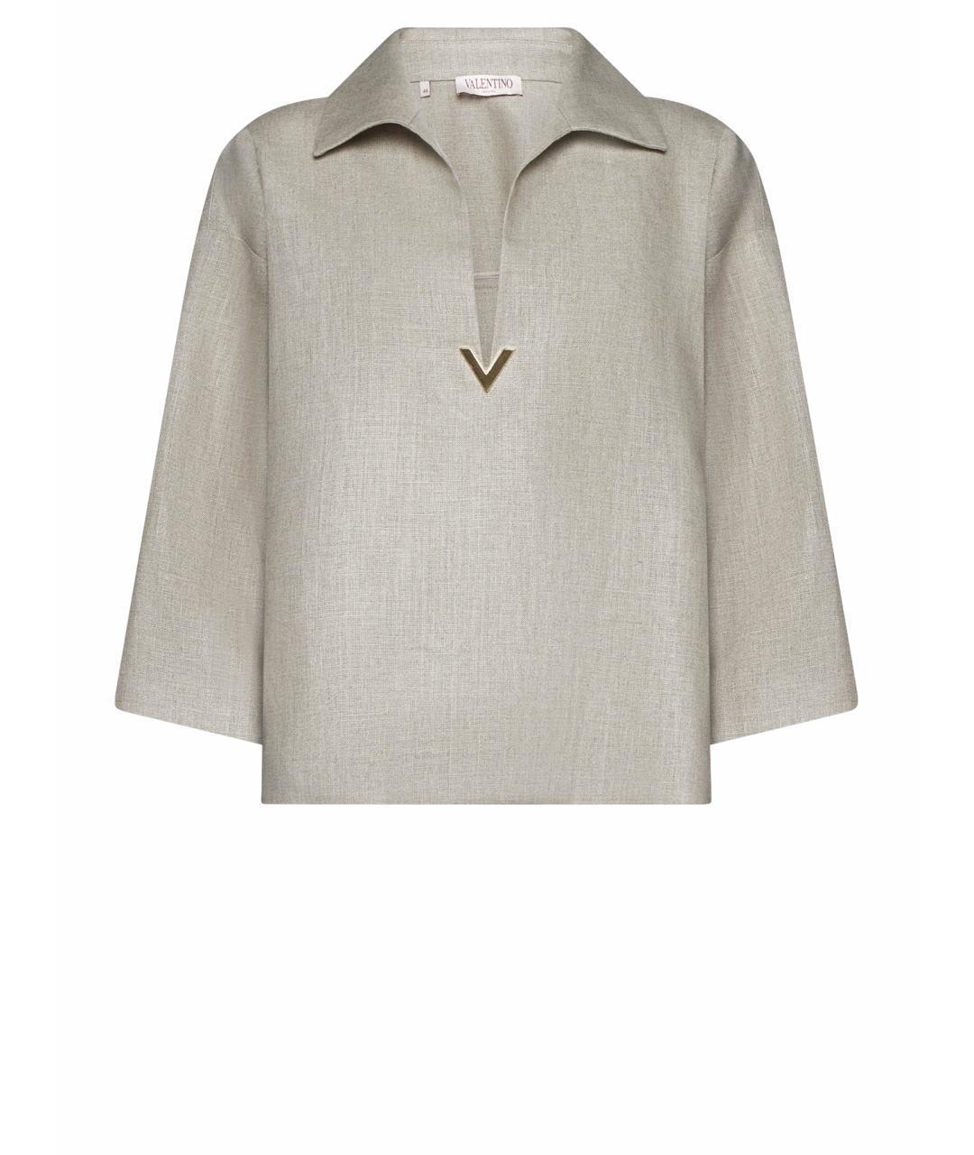 VALENTINO Бежевая блузы, фото 1