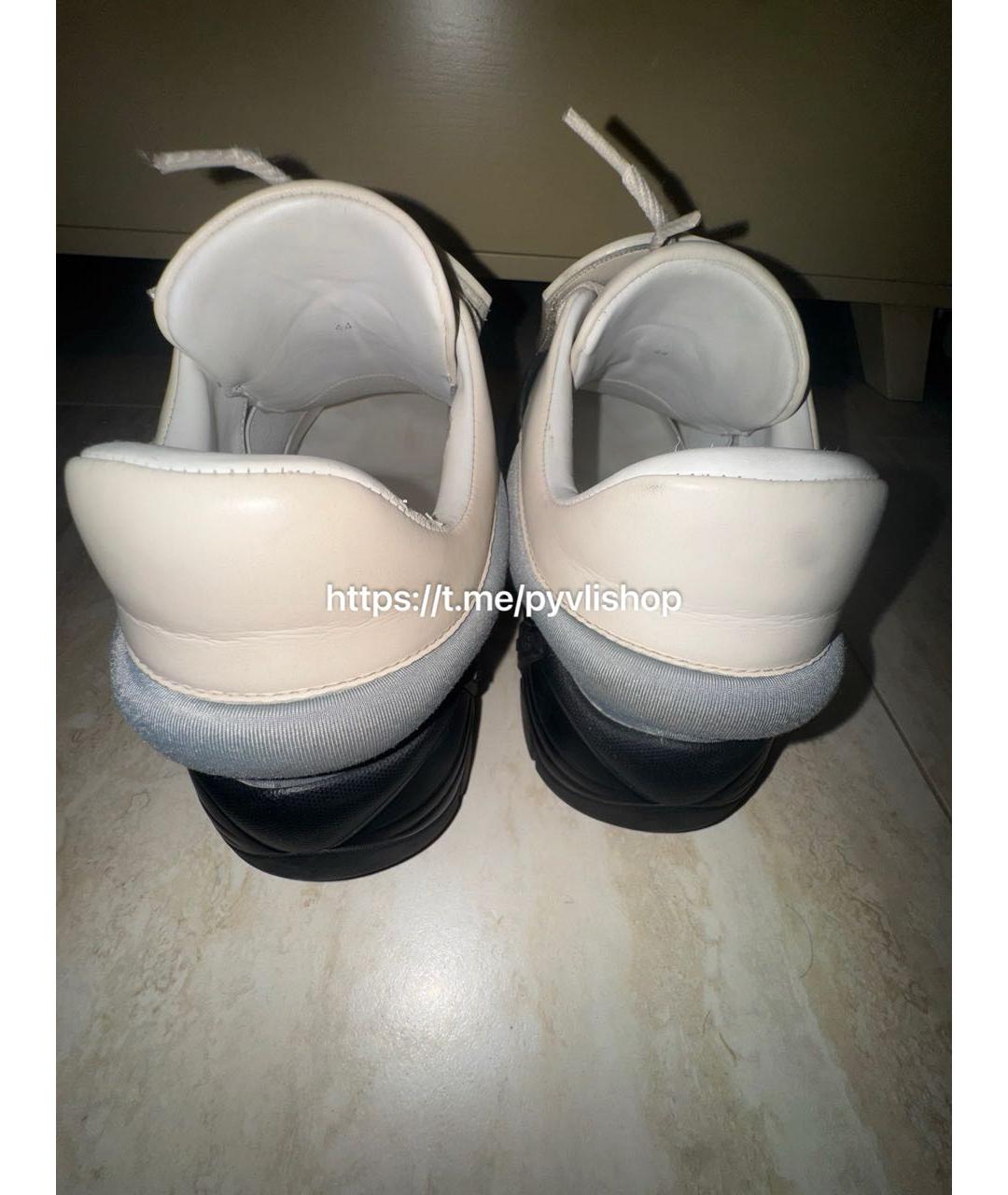 RAF SIMONS Мульти кожаные низкие кроссовки / кеды, фото 4