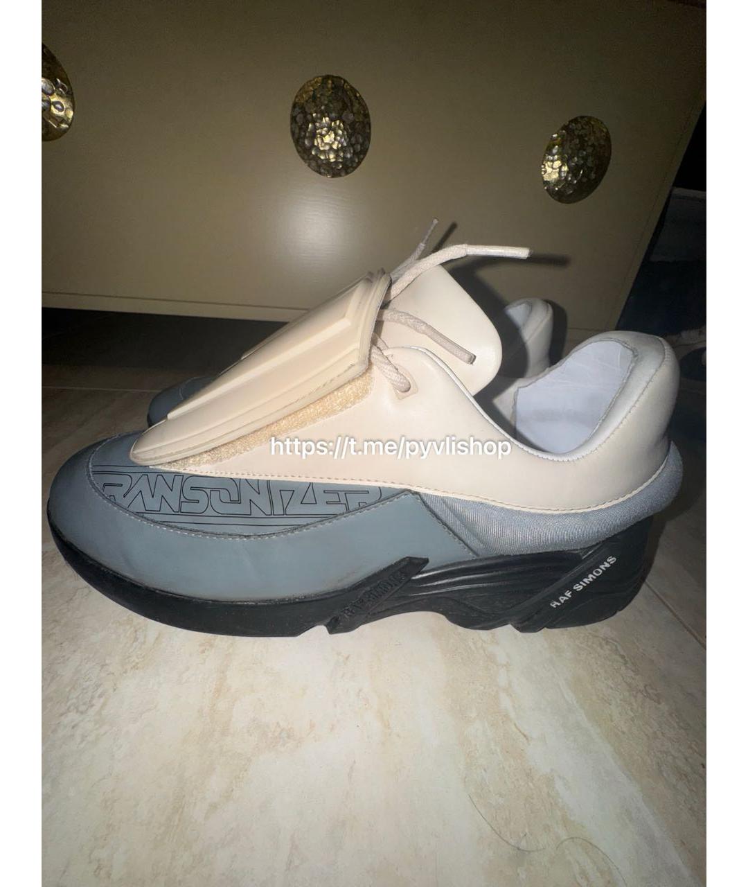 RAF SIMONS Мульти кожаные низкие кроссовки / кеды, фото 5