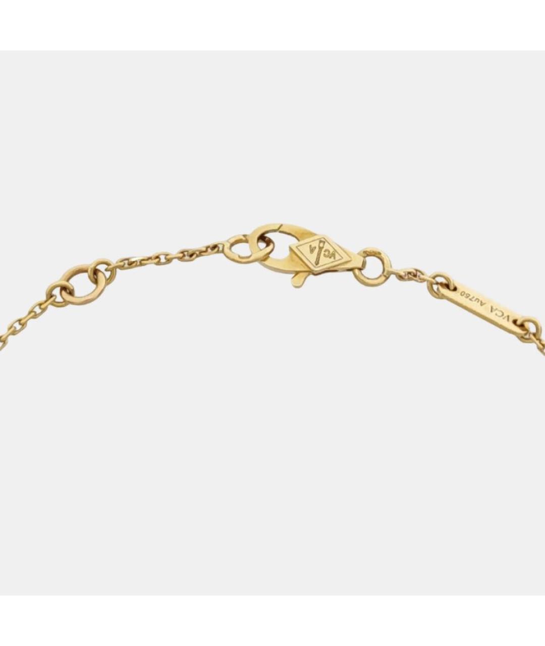 VAN CLEEF & ARPELS Белый браслет из желтого золота, фото 4