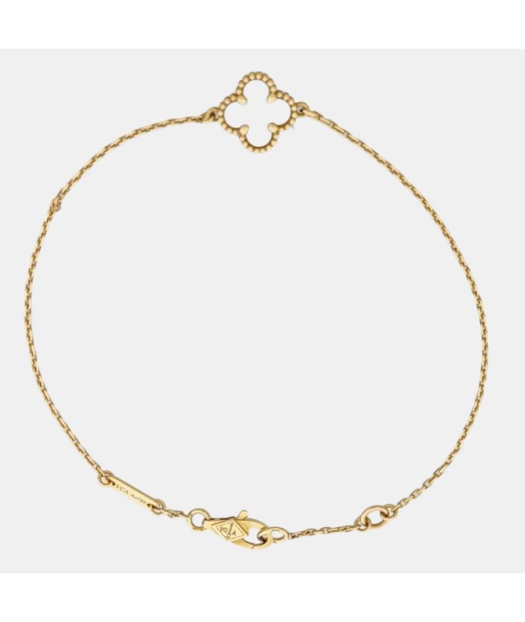 VAN CLEEF & ARPELS Белый браслет из желтого золота, фото 3