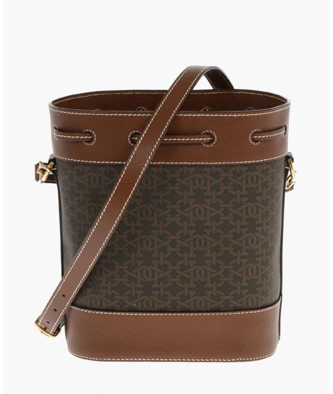 BALLY Коричневая кожаная сумка через плечо, фото 3
