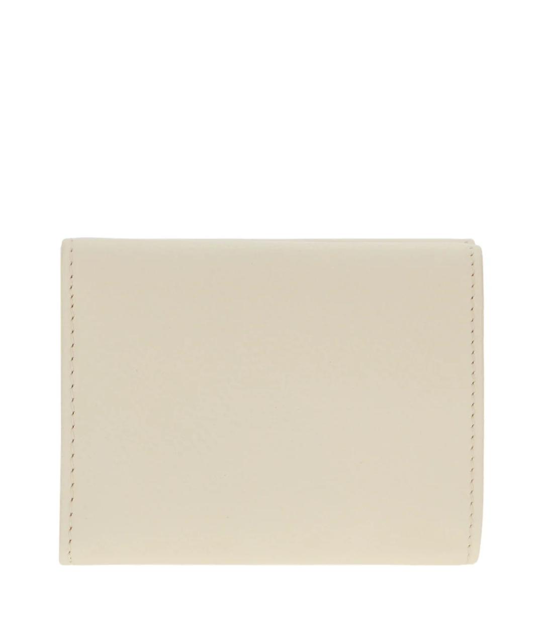VALENTINO Белый кожаный кошелек, фото 3