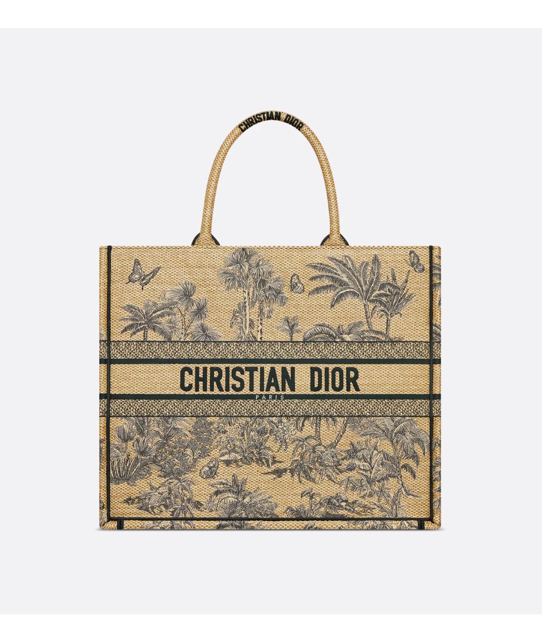 CHRISTIAN DIOR Бежевая сумка тоут, фото 5