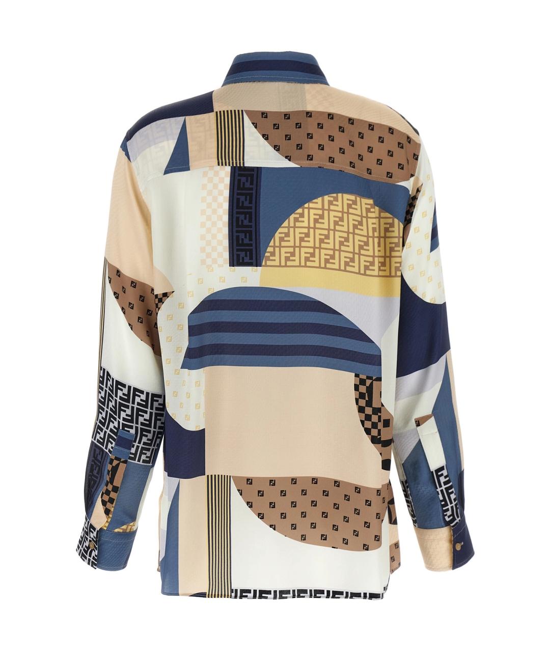 FENDI Мульти шелковая рубашка, фото 2