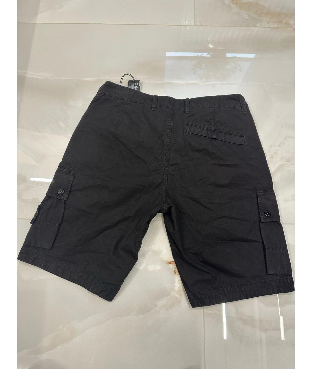 STONE ISLAND Черные шорты, фото 7